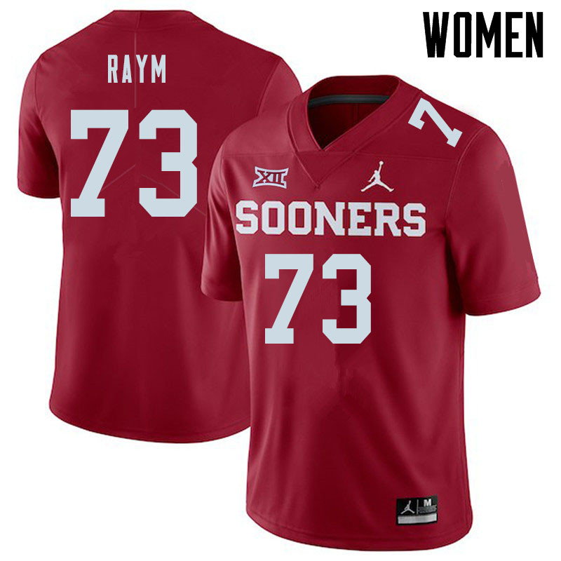 Jordan Brand Women #73 Andrew Raym Oklahoma Sooners College Football Jerseys Sale-Crimson